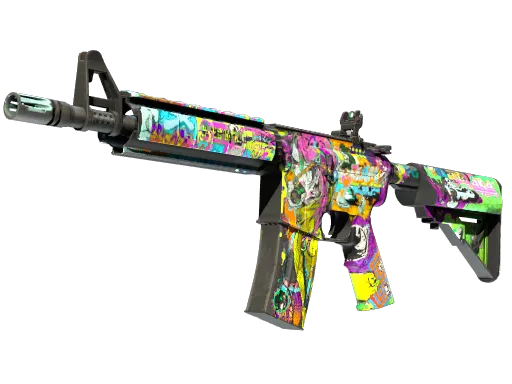 StatTrak™ M4A4 | In Living Color (Well-Worn)