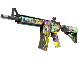 StatTrak™ M4A4 | In Living Color (Well-Worn)