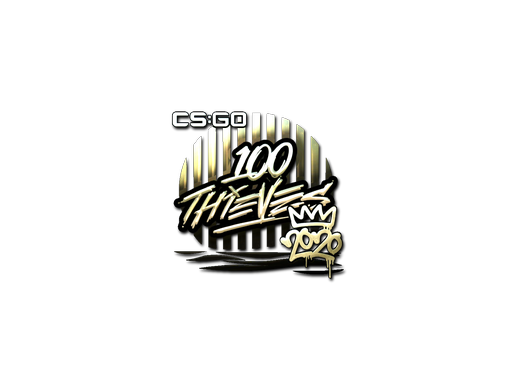 Sticker | 100 Thieves (Gold) | 2020 RMR