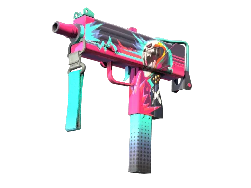 StatTrak™ MAC-10 | Neon Rider (Minimal Wear)
