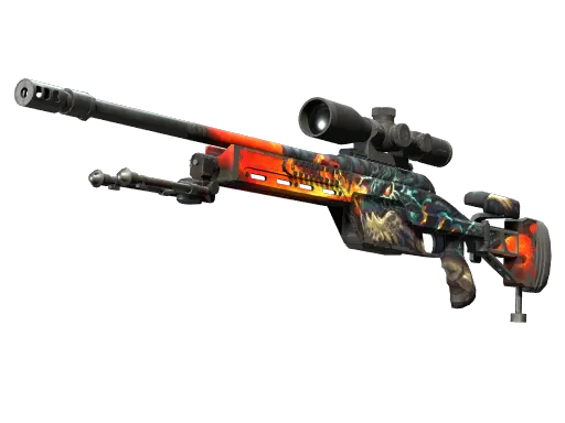 StatTrak™ SSG 08 | Dragonfire (Field-Tested)