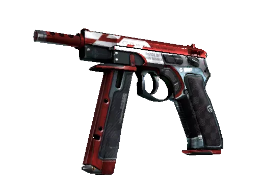 CZ75-Auto | Red Astor (Minimal Wear)